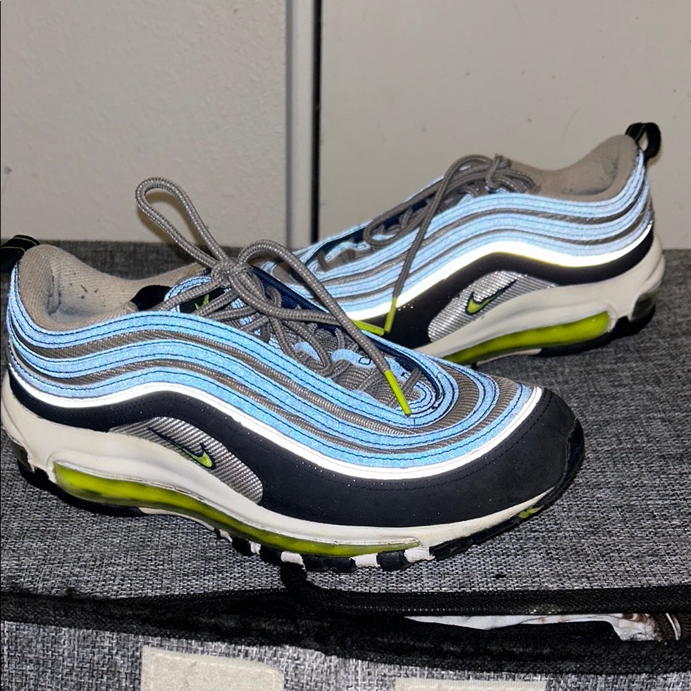 Nike Air Max 97 in Blue and Lime